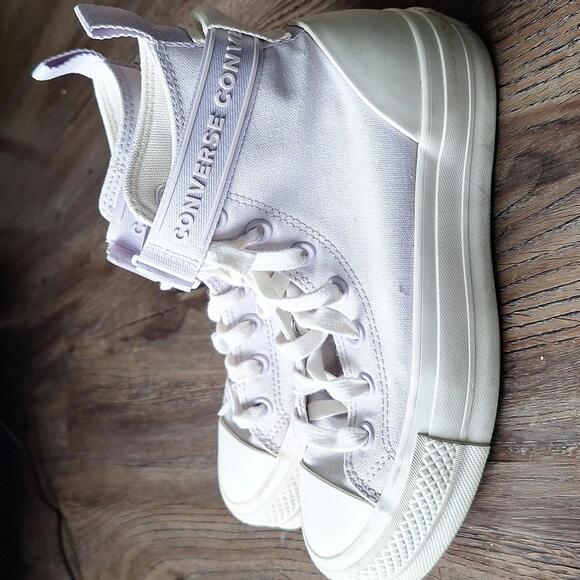 Converse Lavender Purple Platform Sneaker Size 6 - Picture 5 of 9